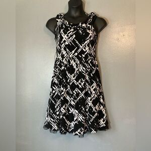 Candies b&w lace bottom dress
